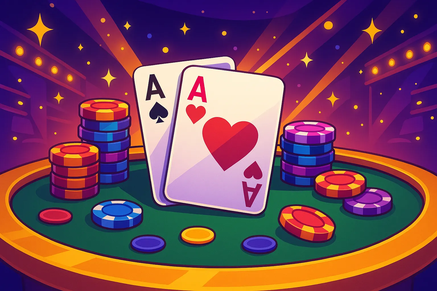 ax7.com Cartas e fichas em mesa VIP