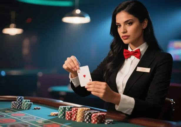 ax7.com Apresentador interagindo em show de game ao vivo