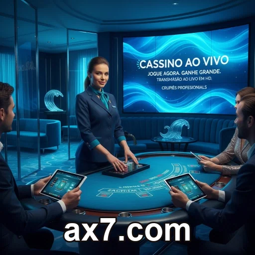 Tela do app ax7.com com login seguro no celular